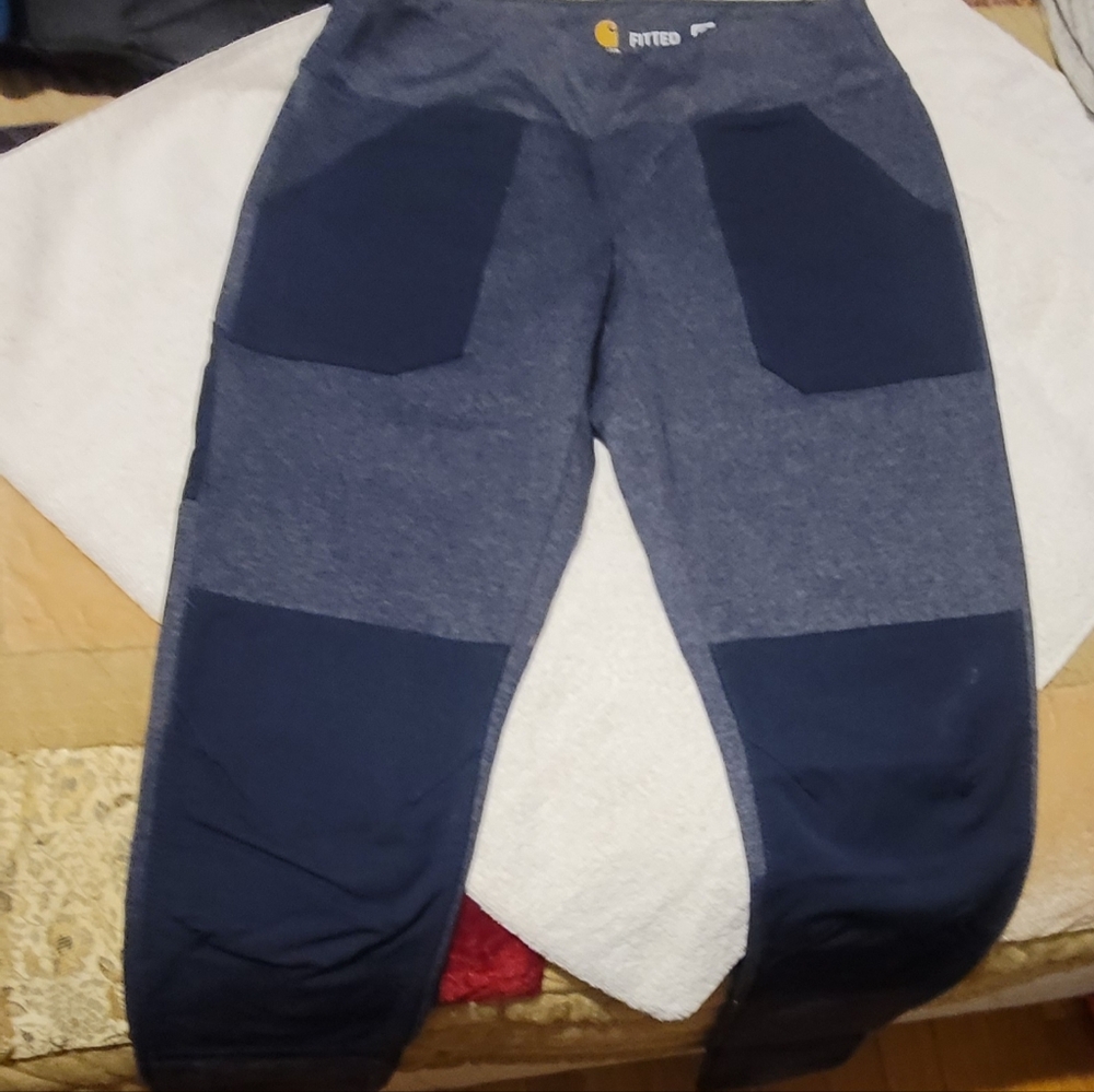 Carhartt Blue and Gray Fitted Work wear.